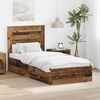 vidaXL Bed Frame with Drawer with Headboard Manual Engineered Wood