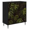 vidaXL Sideboard ELBURG Black Oak 69 x 33 x 76 cm Engineered Wood