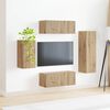 vidaXL TV Cabinet Set Wall-mounted 4 pcs Artisan Oak Engineered Wood