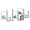 vidaXL Wall Shelf White 159x18x65 cm Engineered Wood