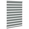 vidaXL Zebra Blind Dark Grey 100x100 cm Fabric Width 95.9 cm Polyester