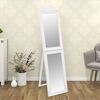 vidaXL Free-Standing Mirror White 40x160 cm