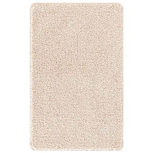 vidaXL Anti-slip Bath Mat Cream 60 x 90 cm PP