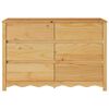 vidaXL Chest of Drawers Drammen Oak 111 x 43 x 73.5 cm Solid Pine wood