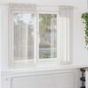 vidaXL Voile Curtain with Curtains 2 pcs Cream 175 x 140 cm Polyester
