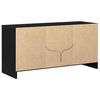 vidaXL TV Units Black 100 x 34 x 50 cm Engineered wood