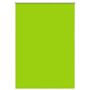 vidaXL Roller Blind Blackout Leaves Green 105x130 cm Fabric Width 100.7 cm Polyester