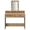 vidaXL Dressing Table Brown 100 x 41 x 140 cm Engineered Wood