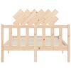 vidaXL Bed Frame without Mattress 120x200 cm Solid Wood Pine