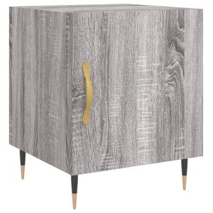 vidaXL Bedside Cabinet Grey Sonoma 40x40x50 cm Engineered Wood