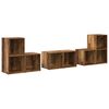 vidaXL TV Cabinet Set Wall-mounted 6 pcs Old Wood Engineered Wood