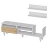 Homemania TV Stand Set Lena 148.2x29.5x45 cm White and Oak
