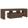vidaXL TV Cabinet with LED Lights Brown Oak 120x35x40 cm