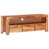 vidaXL TV Cabinet 110x30x40 cm Solid Acacia Wood