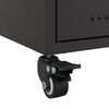 vidaXL Bedside Cabinets 2 pcs Black 36x39x43.5 cm Steel