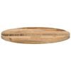 vidaXL Table Top &Oslash; 40x2.5 cm Round Solid Wood Rough Mango