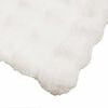 vidaXL Faux Rabbit Fur Blanket White 220 x 240 cm Polyester