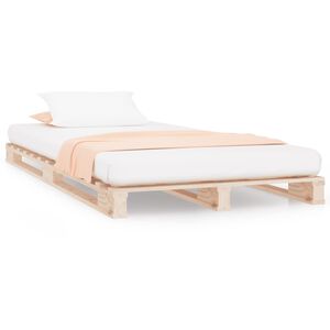 vidaXL Pallet Bed without Mattress 90x200 cm Solid Wood