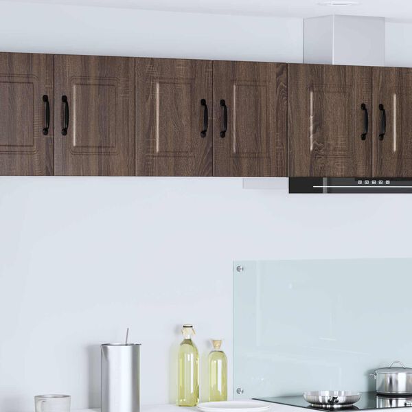 vidaXL Kitchen Cabinet 2 pcs Brown Oak 30 x 31 x 40 cm Engineered Wood