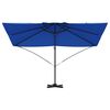 vidaXL Umbrella Azurblau 351 x 250 x 260 cm Polyester and Aluminium