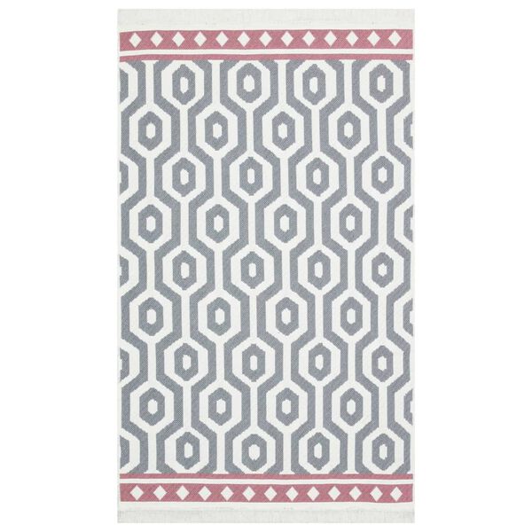 vidaXL Rug Grey 120x180 cm Cotton
