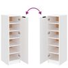 vidaXL Shoe Cabinet White 30x35x100 cm Engineered Wood