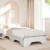 vidaXL Bed Frame No Mattress Stackable White 80x200 cm Solid Wood