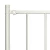 vidaXL Fence Panel Woerden with Posts Steel 1.7x0.75 m White