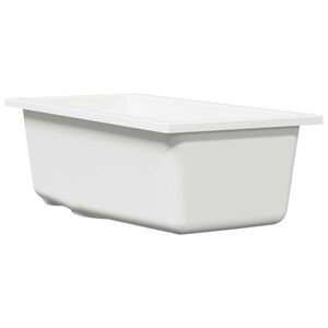 vidaXL Kitchen Sink White 21 x 44 x 14 cm Granite