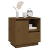 vidaXL Bedside Cabinet Honey Brown 50x34x50 cm Solid Wood Pine