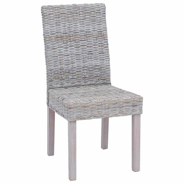 vidaXL Dining Chair 2 pcs White Wash 45 x 54 x 93 cm