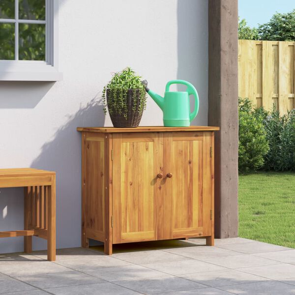 vidaXL Garden Cabinet 75x35x70 cm Solid Wood Acacia
