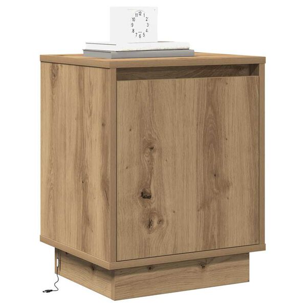 vidaXL Bedside Cabinet Artisan Oak 39 x 34.5 x 50 cm Engineered wood