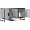 vidaXL TV Cabinet Grey Sonoma 100x35x50 cm Engineered Wood and Metal