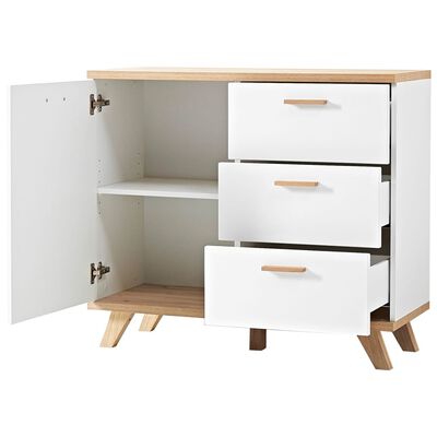 Germania Chest of Drawers GW-Oslo White and Oak