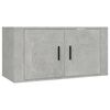 vidaXL Wall Mounted TV Cabinet Concrete Grey 80x34.5x40 cm