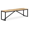 vidaXL Bench Solid Mango Wood 160x35x45 cm