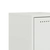 vidaXL Bedside Cabinets 2 pcs White 36x39x78 cm Steel
