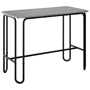 vidaXL Dining Table 100 x 50 x 75 cm Engineered Wood Grey Sonoma