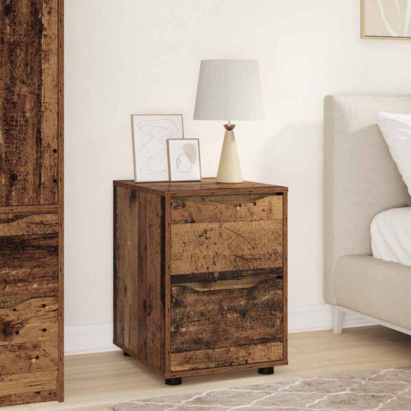 vidaXL Storage Cabinet Old Wood 40 x 48 x 57 cm Engineered Wood