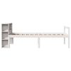 vidaXL Bookcase Bed without Mattress White 90x200 cm Solid Wood Pine