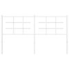 vidaXL Metal Replace Headboard White 160 cm