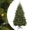 vidaXL Artificial Christmas Tree 210 cm 300 LEDs Warm White Green
