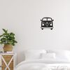 Homemania Wall Decoration Mini Van 32x36 cm Steel Black