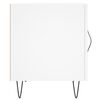 vidaXL Bedside Cabinet White 40x40x50 cm Engineered Wood