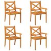 vidaXL 5 Piece Garden Dining Set Solid Wood Acacia