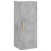 vidaXL Highboard Concrete Grey 34.5x34x180 cm Engineered Wood