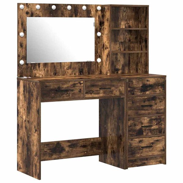 vidaXL Dressing Table Brown 78.5 x 41 x 135 cm Engineered wood