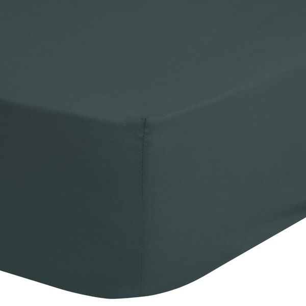 Good Morning Fitted Sheet 140x200 cm Dark Green