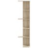 vidaXL Wall Corner Shelf Sonoma Oak 36.5x36.5x140 cm Engineered Wood